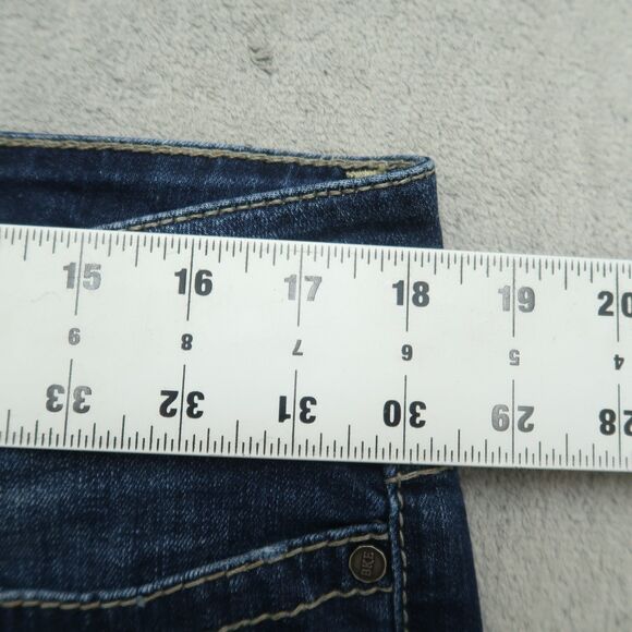 BKE Jeans Women's Size 34L Blue Mid-Rise Payton Straight Denim 32.5" Inseam - Picture 3 of 16